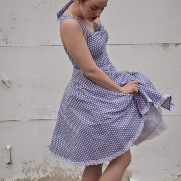 Polkadot Petticoat Dress, 50ies, Rockabilly - Picture 2 of 8